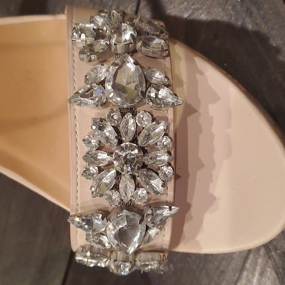 Blush Wedge Sandals - Picture 2 of 5